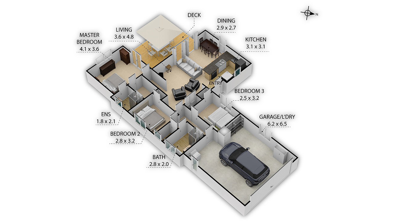 3D Floor Plan sample